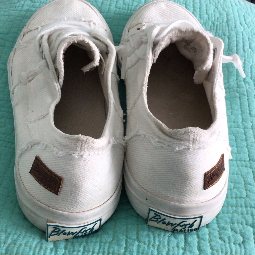 Blowfish Malibu - Women’s White Canvas Sneakers - Picture 3 of 8